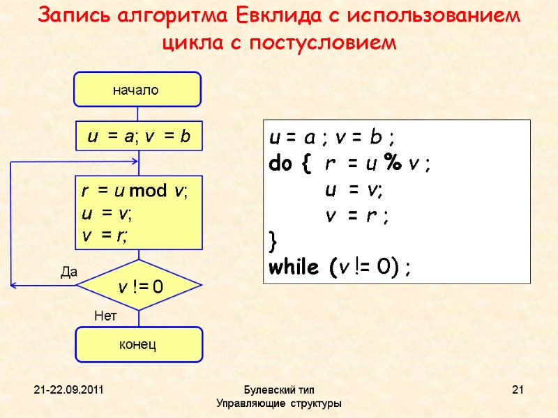21-22.09.2011 Булевский тип           